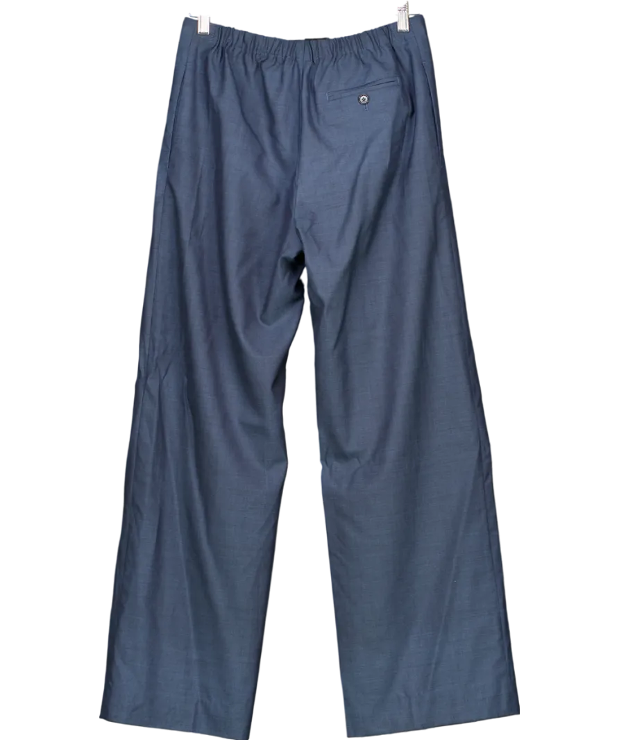 Acne Studios Blue Tailored Wool Trousers - Size 34 UK XS