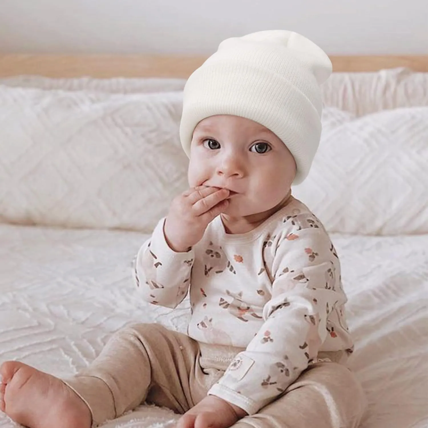 Baby Boy Girl Beanie Kids Toddler Winter Hats Infant Knitted Baby Girls Soft Warm Caps Beanies for Boys Girls