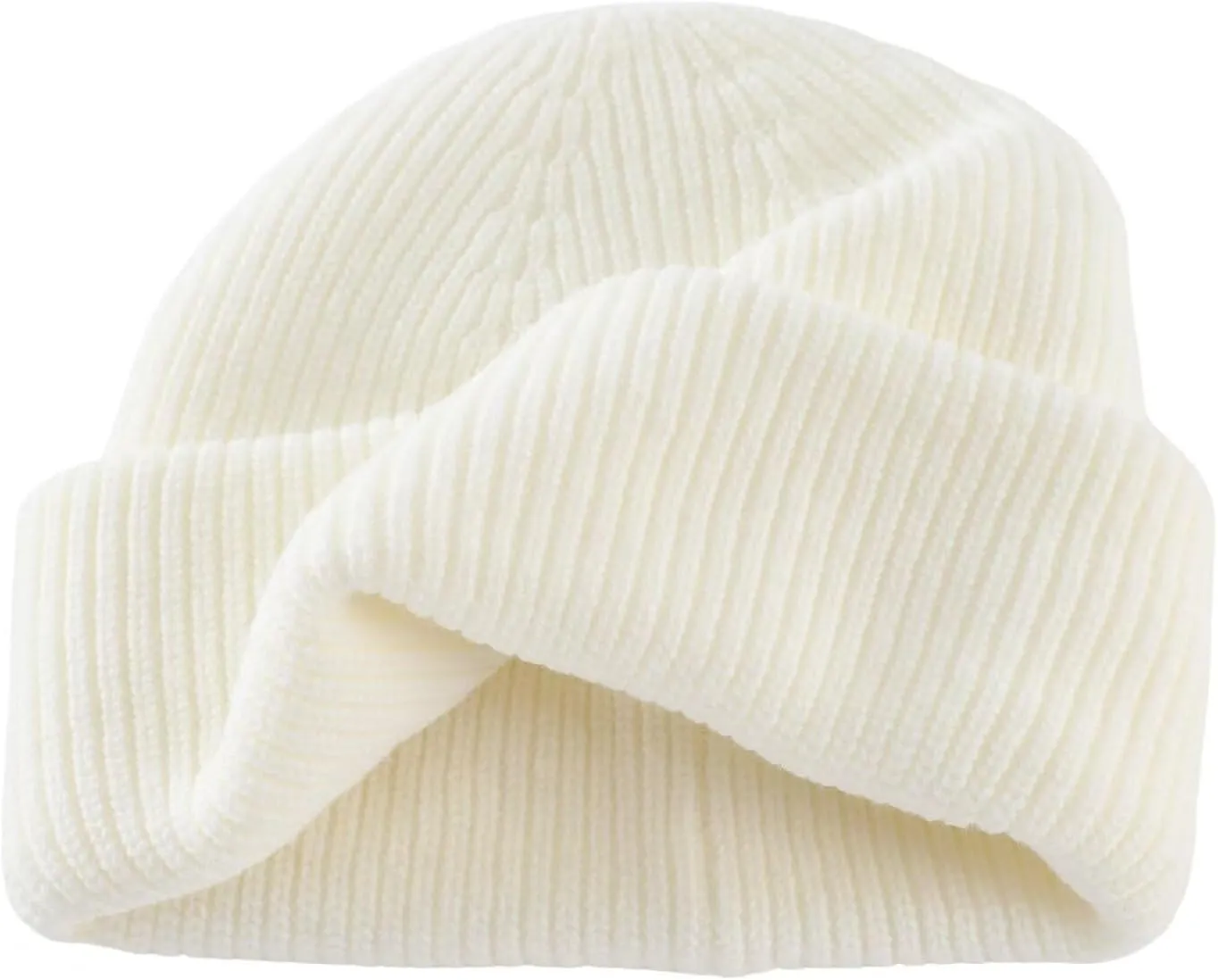 Connectyle Short Fisherman Beanie Hats for Men Women Acrylic Winter Warm Hat Knit Cuffed Beanies Watch Cap