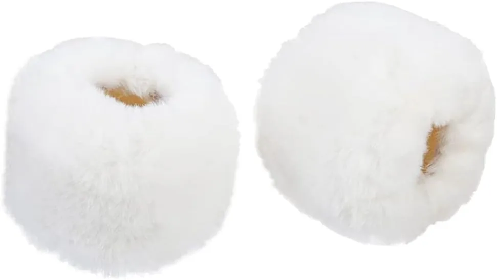 Faux Fur Short Wrist Cuff Winter Wrist Warmer Boot Cuff Fuzzy Arm Band Leg Warmer Party Costume Accessories for Women Girls