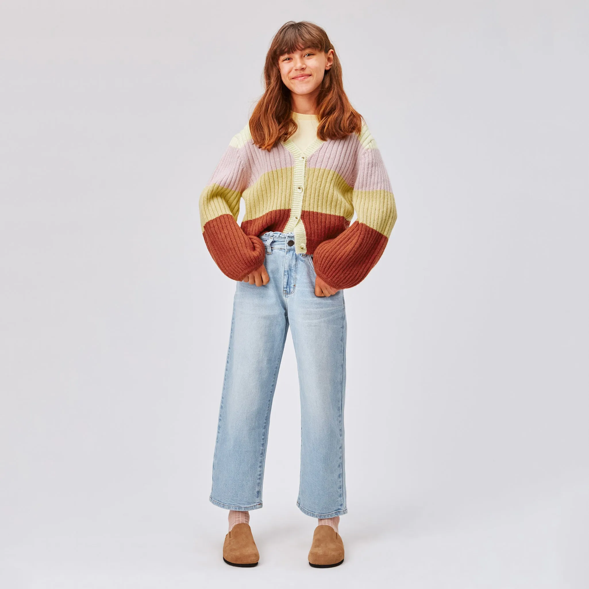 Gia Earth Stripe Cardigan  - FINAL SALE