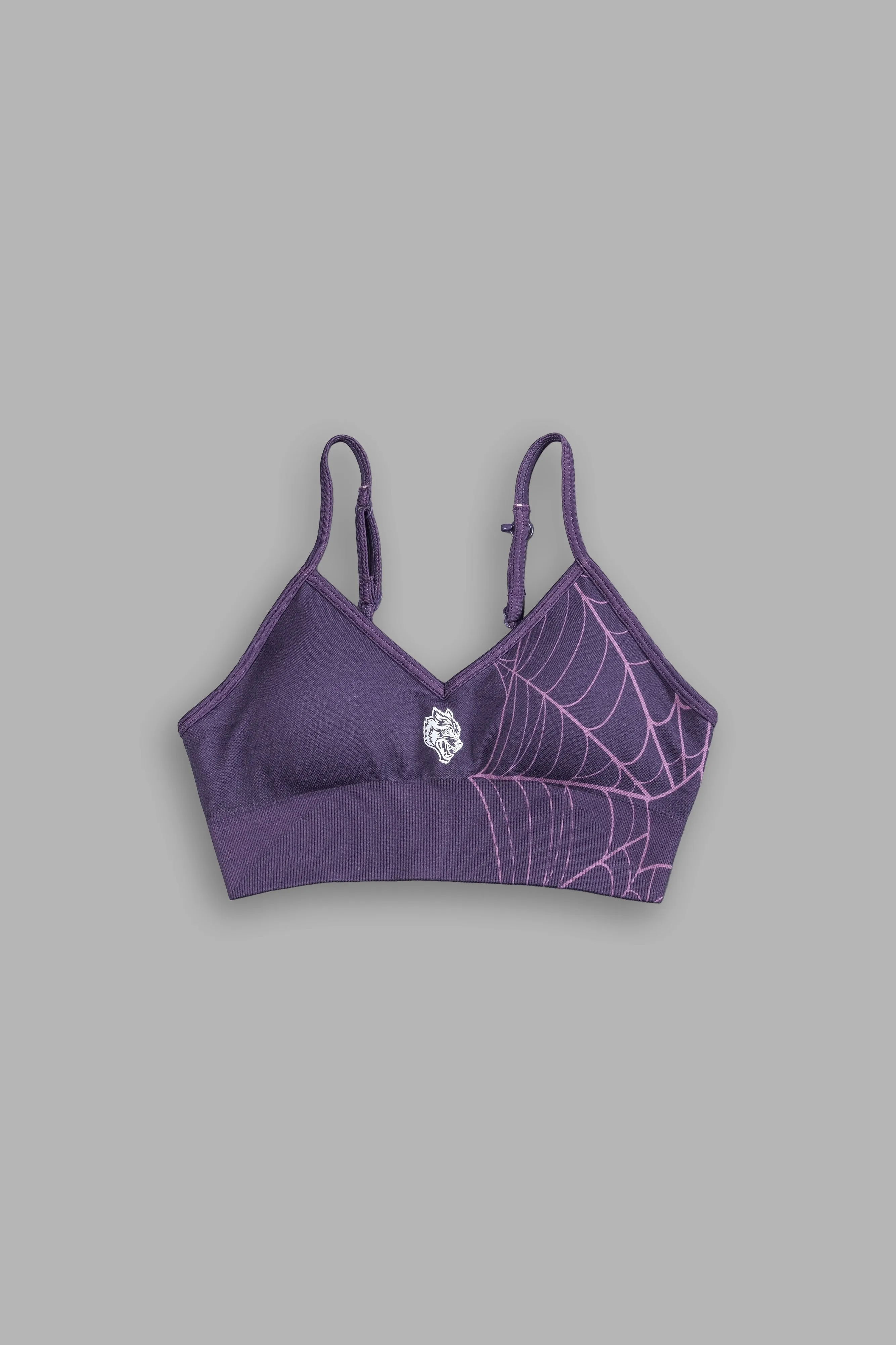 Hesh "Everson Seamless" Sports Bra in Purple Night Web