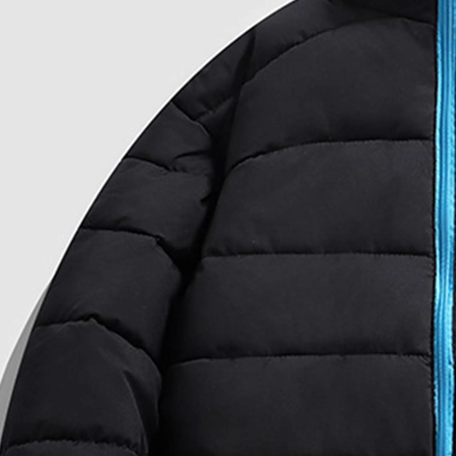 JEsilunmaMY Men's Stand Collar Thermal Puffer Jacket Full Zip Thicken Warm Down Coats Casual Loose Winter Padded Jacket