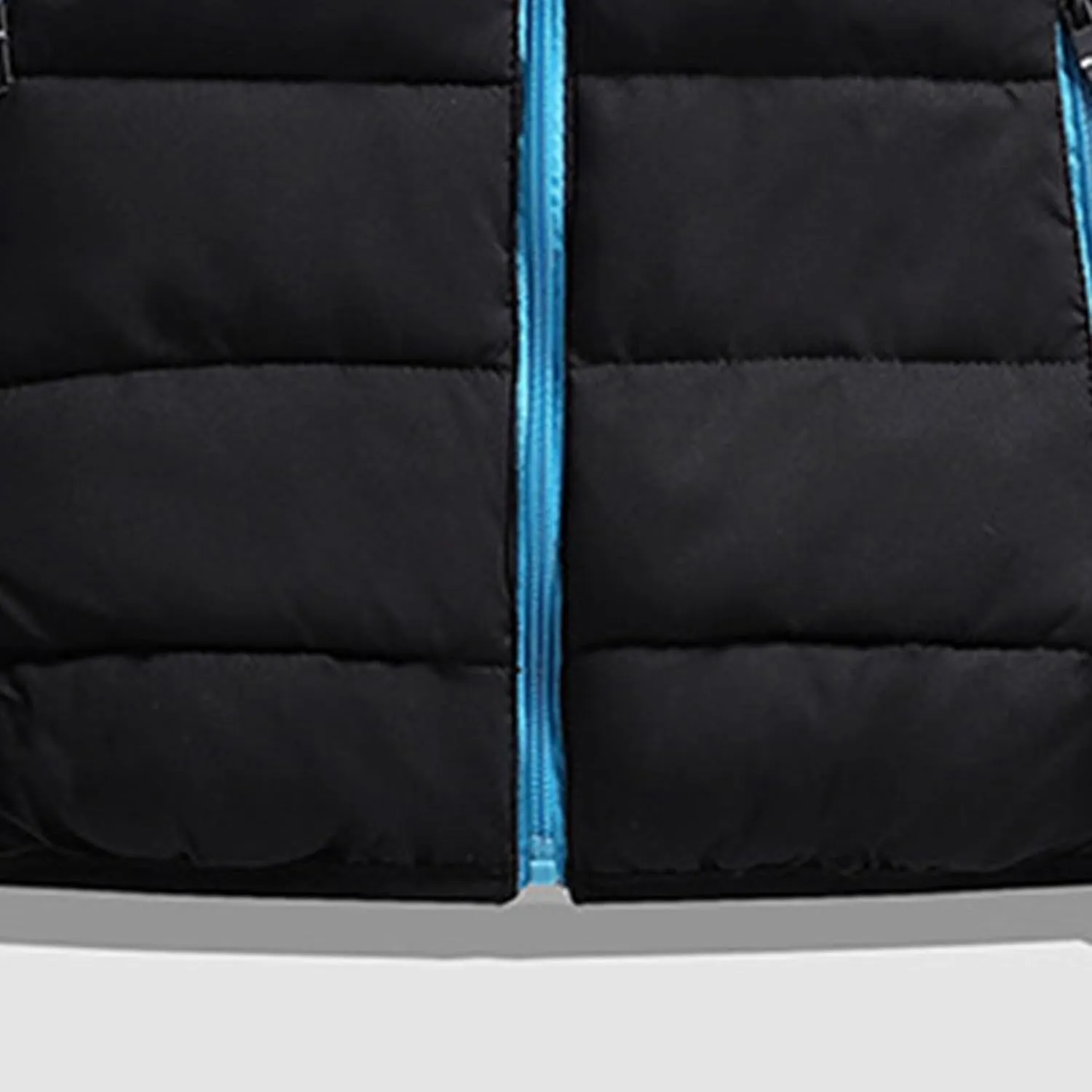 JEsilunmaMY Men's Stand Collar Thermal Puffer Jacket Full Zip Thicken Warm Down Coats Casual Loose Winter Padded Jacket