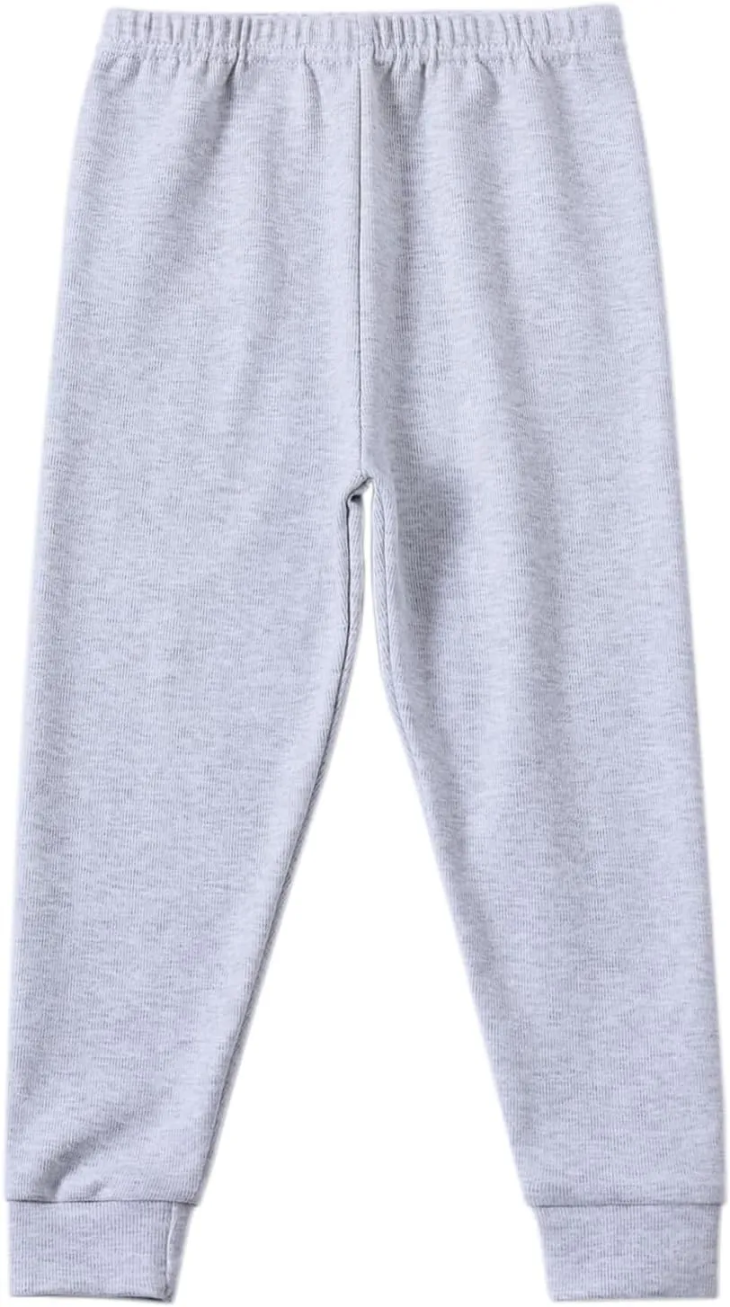 Kids Winter Thermal Underwear Long Johns Set Toddler Little Boys Girls Pajamas Warm Base Layer Set (3-8Years)
