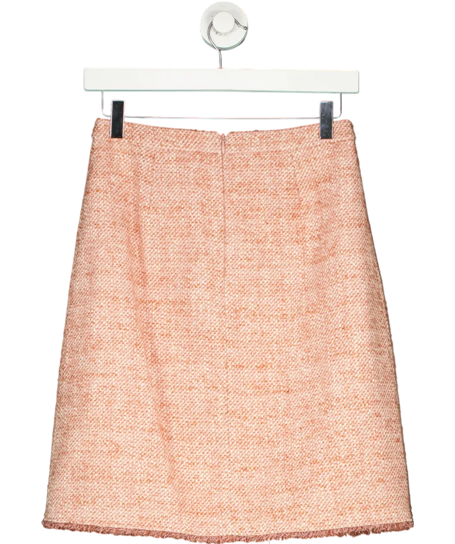 LK Bennett Pink Celeste Tweed Skirt UK 6