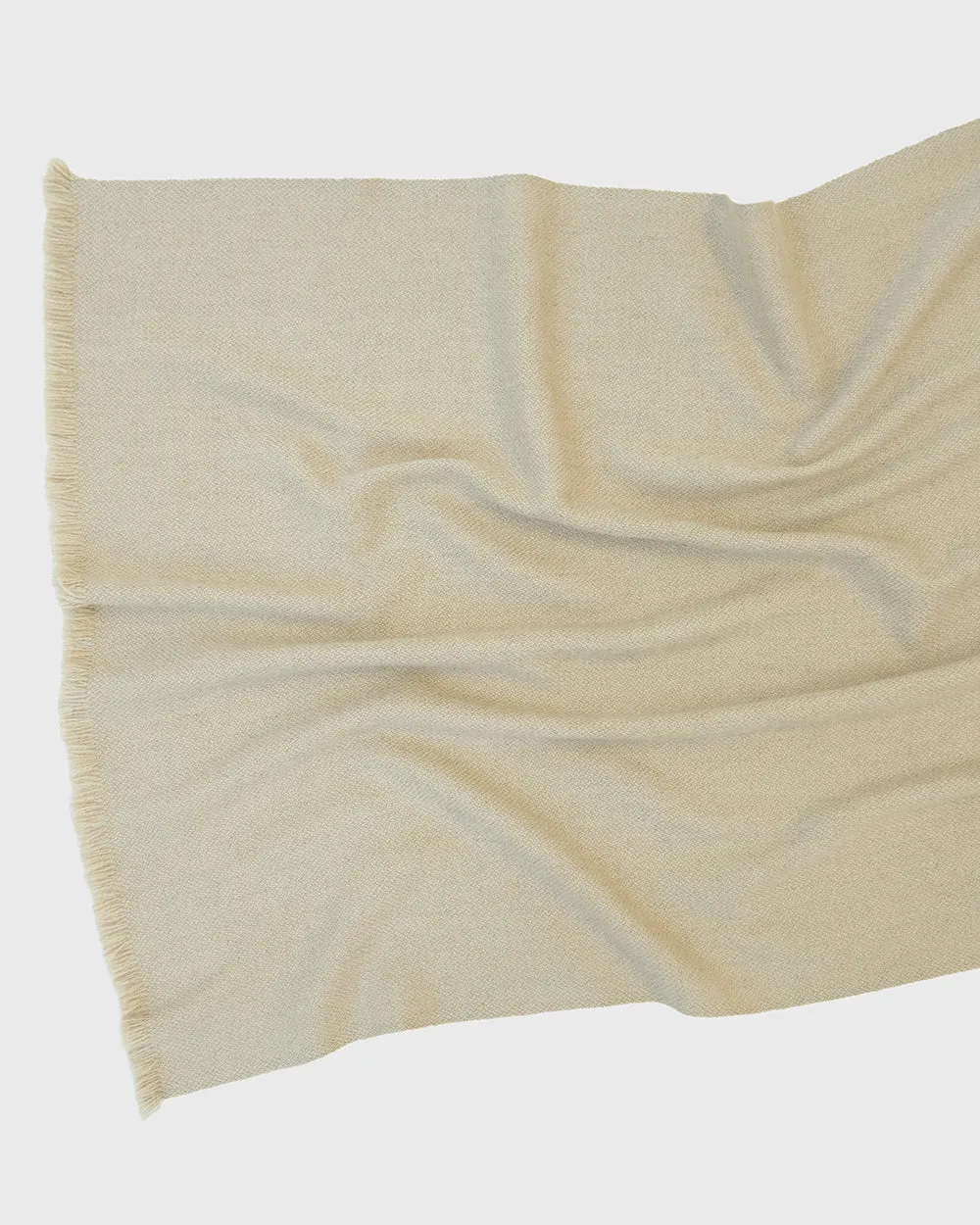 Nomad Classic Scarf (Natural Yak White Base)