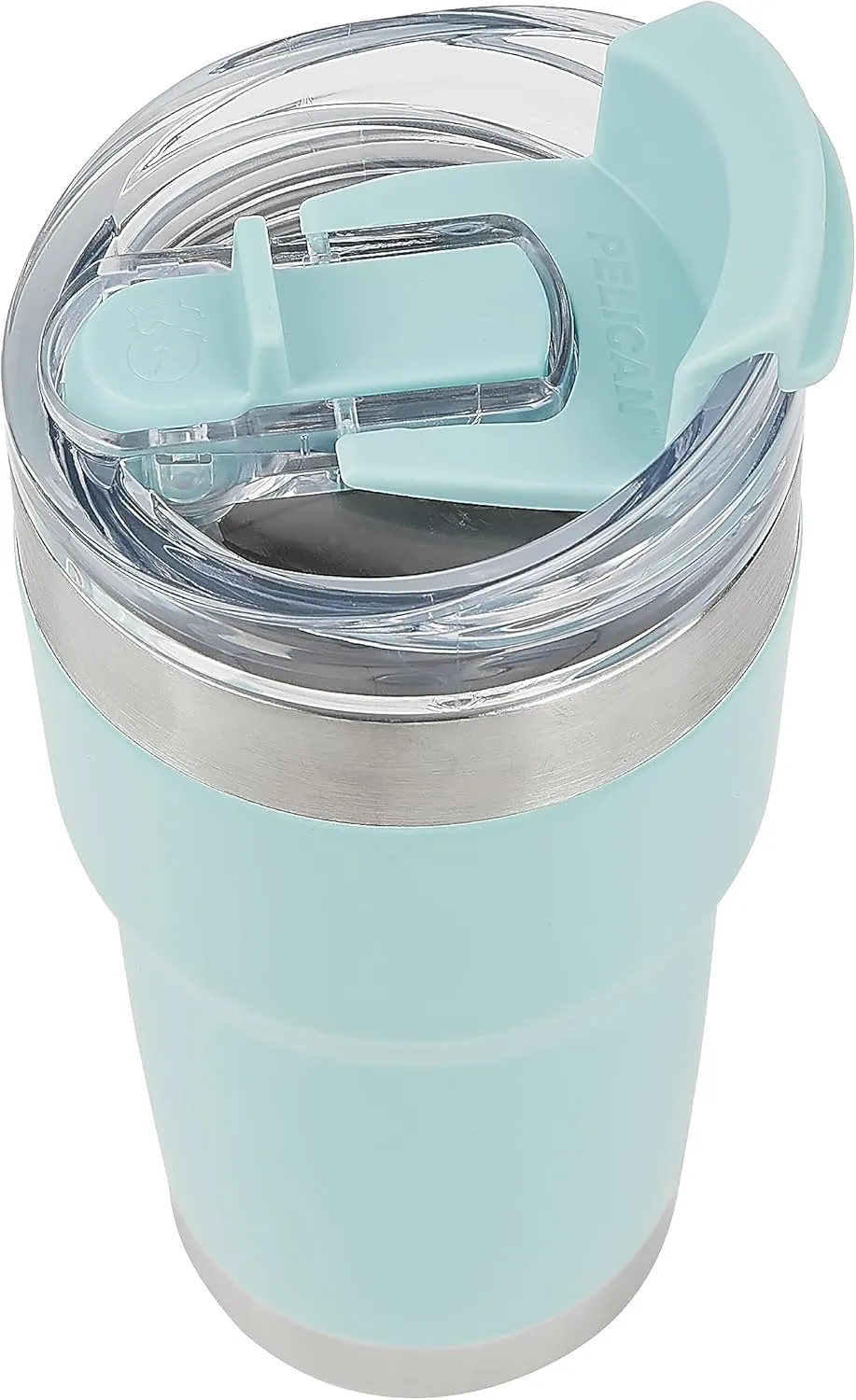 Pelican Hydration Pelican Traveler 22 oz Vacuum Insulated Tumbler - Stainless Steel Double Wall Travel with Dual Lid, Powder Coated Insulated Coffee Mug For Hot Cold Drinks, Breeze