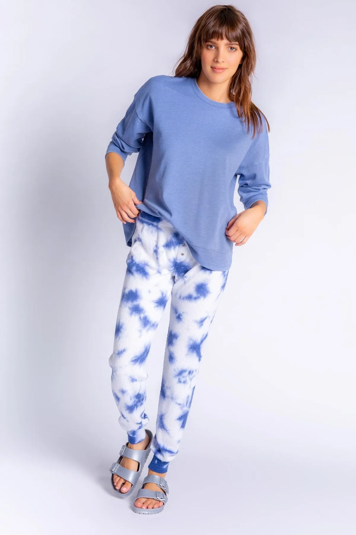 PJ Salvage Fade Away Denim Long Sleeve Top