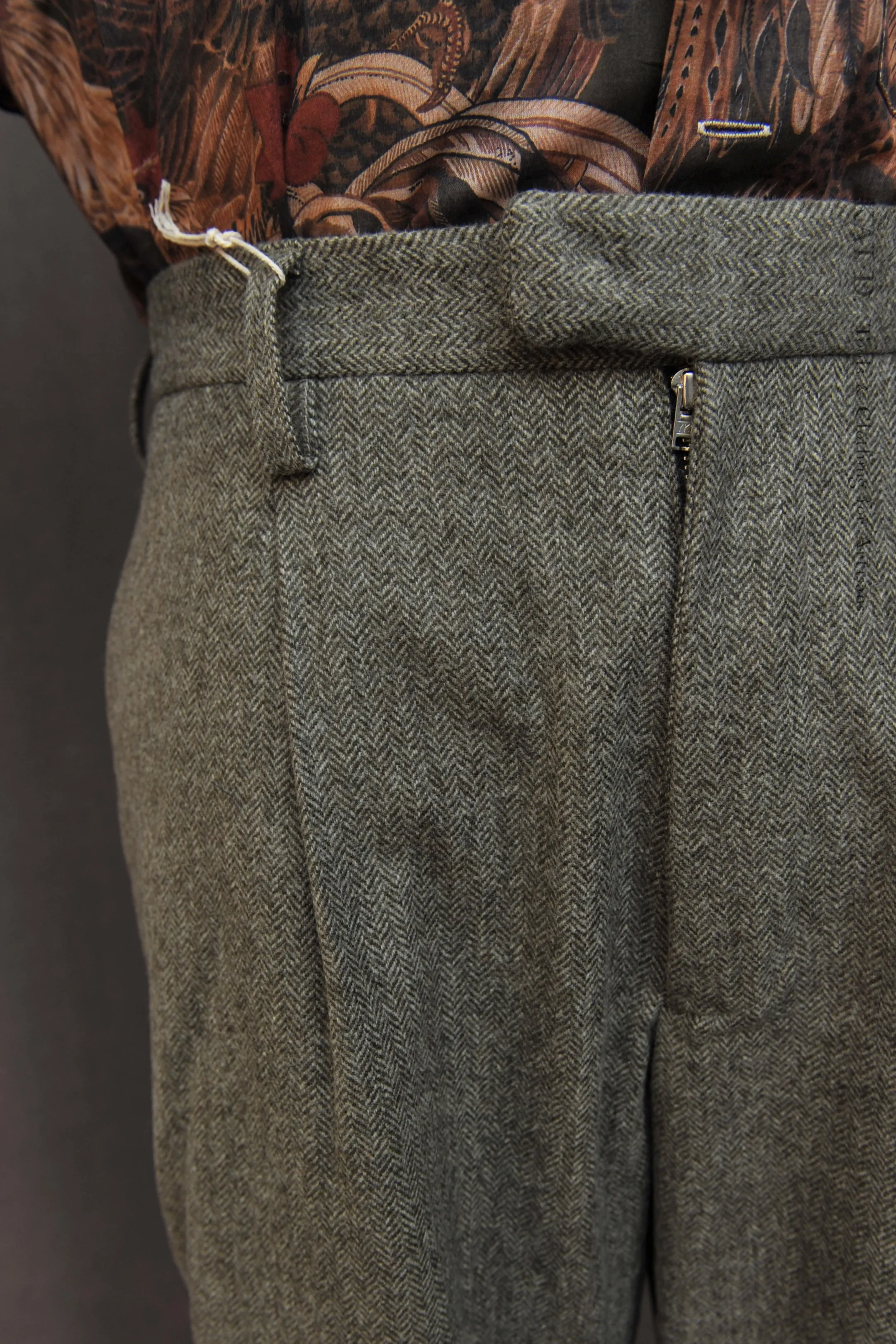 Sheffield Trousers - Wool Herringbone - S, M, L