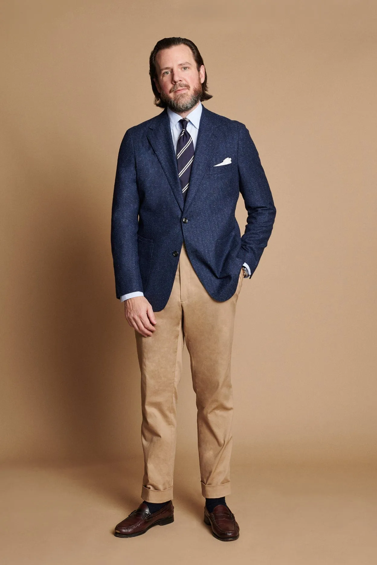Summer Tweed Herringbone Jacket