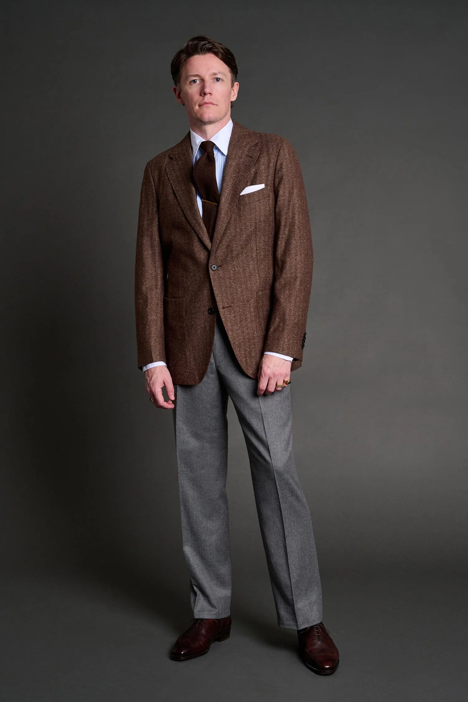Summer Tweed Herringbone Jacket