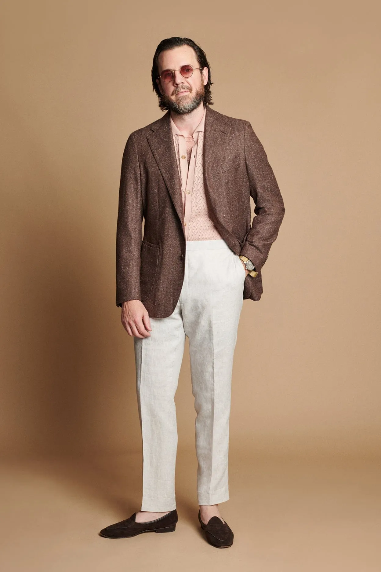 Summer Tweed Herringbone Jacket