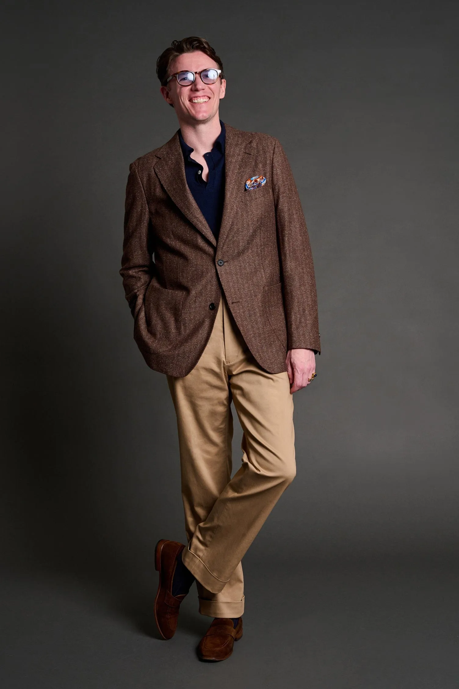 Summer Tweed Herringbone Jacket