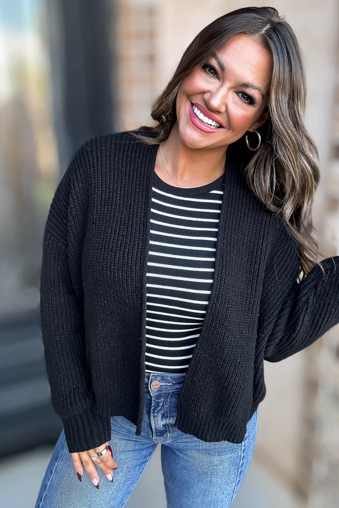Sweater Black Cardigan