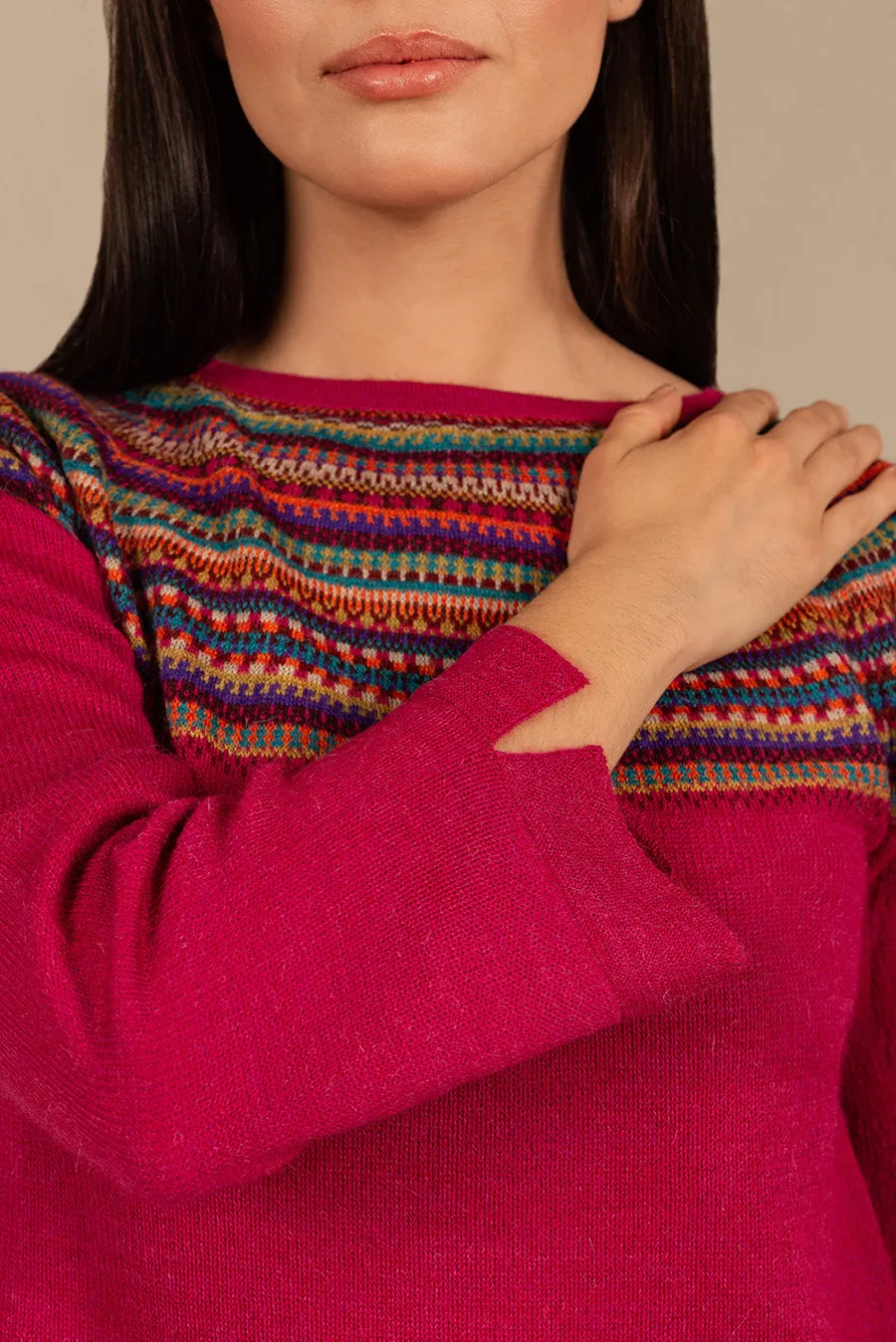 Taupa Sweater Baby Alpaca Color Kiss